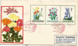 CHINE.   Plantes Medicinales De Chine    Lettre  FDC.  1982, Adressée Au Japon - 1980-1989