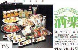 Télécarte JAPON * BIERE * (743) * BEER * TELEFONKARTE * JAPAN PHONECARD * BIERE * CERVEZA * SUSHI - Werbung