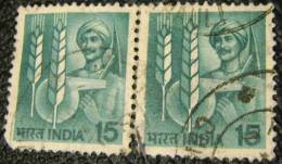 India 1980 Agriculture Wheat 15 X2 - Used - Gebraucht