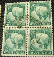 India 1965 Mangoes 50p X4 - Used - Usados