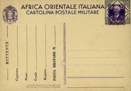 FRANCHIGIA MILITARE AFRICA ORIENTALE ITALIANA SOPRASTAMPATA 1941 NUOVA - Franchise