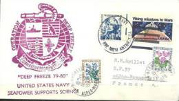 Expedition ''Deep Freeze'' A La Base Americaine MacMurdo 1979., Lettre à Beausoleil (06) France - Antarktis-Expeditionen