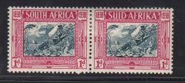 South Africa MH Scott #B6 Horizontal Pair 1p + 1p Crossing The Drakensberg - Unused Stamps