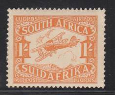 South Africa MH Scott #C6 1sh Biplane In Flight - Posta Aerea