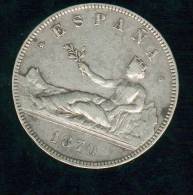 Argent, 5 Pesetas 1870 - First Minting