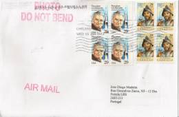 US Cover To Portugal With Theodore Von Kármán And Juan Rodríguez Cabrillo Stamps - Briefe U. Dokumente