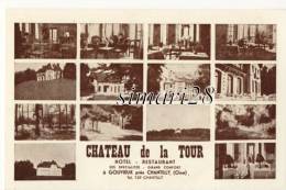 GOUVIEUX - CHATEAU DE LA TOUR - HOTEL RESTAURANT - CARTE PUBLICITAIRE - Gouvieux
