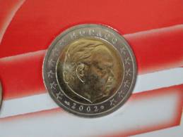 2002 - 2 Euro Euros Monaco Issue Du Coffret - Monaco