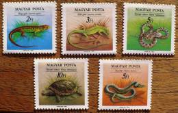 HONGRIE Tortue + Reptiles (Yvert N° 3223/27) Neuf Sans Charniere ** MNH - Tortues