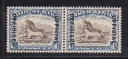 South Africa MNH Scott #O33 Horizontal Pair 1sh Gnu - Officials