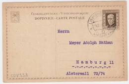 1926 Czechoslovakia Postal Stationery,  Card. CDV 33A.  (A05208) - Postales