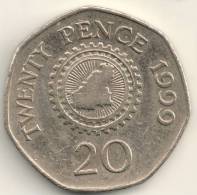 Guernsey 20 Pence KM#90    1999 - Guernsey