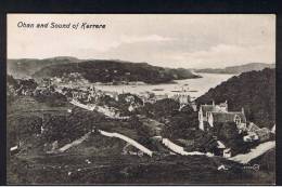 RB 917 -Early Postcard - Oban And Sound Of Kerrera - Argyllshire Scotland - Argyllshire