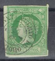 Sello 2 C Isabel II 1860, Fechador PUERTO ORTAVA (Canarias), Num 51 º - Oblitérés