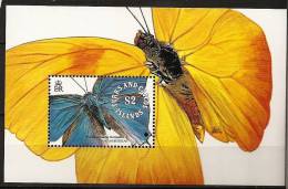 Turks Et Caiques Caicos 1991 N° BF 100 ** Faune, Papillons, Pseudolycaena Marsyas, Phoebis Philea - Turks & Caicos