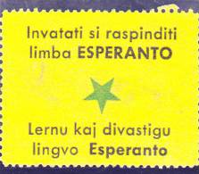 ESPERANTO PROPAGANDA  CINDERELLAS MNH. - Esperanto