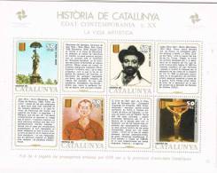 Lupa 1152 . Hojita Historia Catalunya. Dama Paraiguas, Sert, Miro Y Dalí - Errors & Oddities