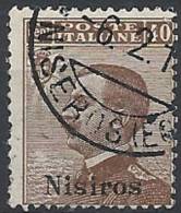 1912 EGEO NISIRO USATO EFFIGIE 40 CENT - RR11202 - Egeo (Nisiro)
