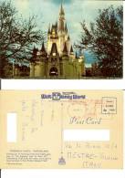 Disney World (Florida): Cinderella Castle - Fantasyland. Cartolina Postale Formato Piccolo Viag. 1972 (Miami Cenerentola - Disneyworld