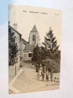 Carte Postale Ancienne : CHELLES : L'Eglise , Animé - Chelles