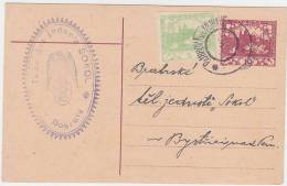 1919 Czechoslovakia Postal Stationery, Card. CDV 10. Borova Na Morave 24.VII.19.  (A05220) - Cartes Postales