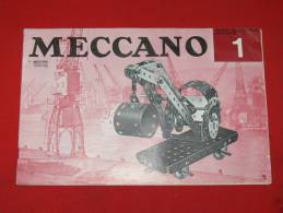 MECCANO MANUEL D INSTRUCTION POUR BOITE N°1 - Meccano