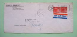 USA 1967 Cover Beverly Hills To Denmark - Plane - White House Washington - Copenhagen Cancel - Air Mail Label - Brieven En Documenten