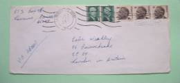 USA 1968 Cover Lawrence To England UK - Jefferson - Roosevelt - Lettres & Documents