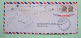 USA 1969 Cover Honolulu Hawaii To Tampa - Roosevelt Coil Stamps - Lettres & Documents