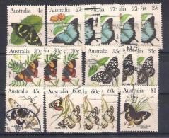 Lot 169 Australia 1983 Butterflies 17 Different - Schmetterlinge