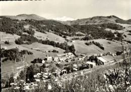 Delcampe - CPSM  LES GETS    Le Village  Et Le Mont Blanc - Les Gets