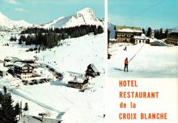 Delcampe - CPSM  LES GETS     Hotel Restaurant De La Croix Blanche  En Multivues - Les Gets