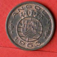 ANGOLA  1  ESCUDOS  1963   KM# 76  -    (1309) - Angola