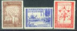 YU 1947-521-3 SPORT, YUGOSLAVIA, 3v, Mint, ** - Ungebraucht