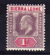 Sierra Leone - 1903 - 1d Definitive (Watermark Crown CA) - MH - Sierra Leone (...-1960)