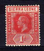 Sierra Leone - 1916 - 1d Definitive (Watermark Multiple Crown CA) - MH - Sierra Leone (...-1960)