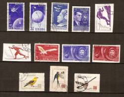 ROUMANIE.      Aéros.    1957 /  61.   . LOT .    .Fusée   /  Cosmos  /  Sports  /  Oiseaux... - Verzamelingen