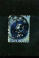 AUSTRALIA/SOUTH AUSTRALIA - 1870  6d. PRUSSIAN BLUE  PERF. 10x11½   USED - Oblitérés