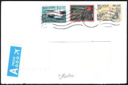 BELGIUM 2012 - MAILED ENVELOPE - DAY OF THE PHILATELY / BALLOON / WORK - Brieven En Documenten