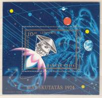 Hungary 1974 Mi# Bl 104 Space Mars 7 MNH (**) - Neufs