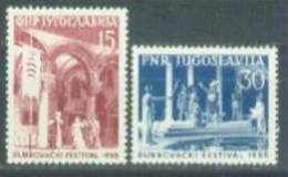 YU 1955-761-2 DUBROVNIK GAMES, YUGOSLAVIA, 1 X 2v, MNH - Unused Stamps