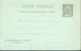 GUYANE ENTIER POSTAL TYPE GROUPE 10C AVEC REPONSE PAYEE NEUF TB - Other & Unclassified