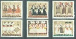 YU 1961-964-9 COSTUMES, YUGOSLAVIA, 6v , MNH - Unused Stamps