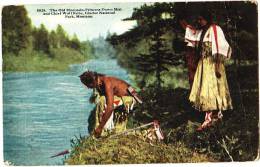 The Old Moccasin-Princess Dawn Mist And Chief Wolf Robe, Galcier National Park, Montana - USA National Parks