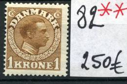 DK  Yvert 82  **  Postfrich  Cote 250- E - Unused Stamps