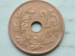 1913 VL - 25 Cent / KM 69 ( Uncleaned - For Grade, Please See Photo ) ! - 25 Centimes