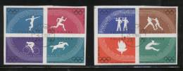 POLAND 1960 OLYMPIC GAMES ROME ITALY IMPERF USED Sports Discus Boxing Horses Cycling Jumping Sprint Running Bikes Music - Estate 1960: Roma
