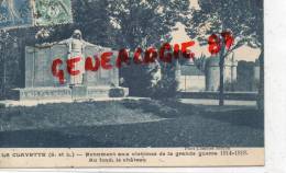 71 - LA CLAYETTE - MONUMENT AUX VICTIMES DE LA GRANDE GUERRE 14-18- AU FOND  LE CHATEAU - Sonstige & Ohne Zuordnung