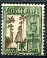 GUADELOUPE T27* 5c Vert Et Sépia (10% De La Cote + 0,15 €) - Neufs