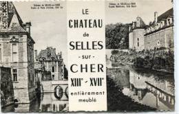 CPSM 41 SELLES SUR CHER LE CHÂTEAU - Selles Sur Cher
